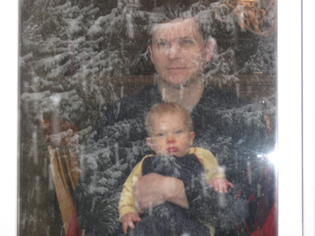 Connor's first snowfall!