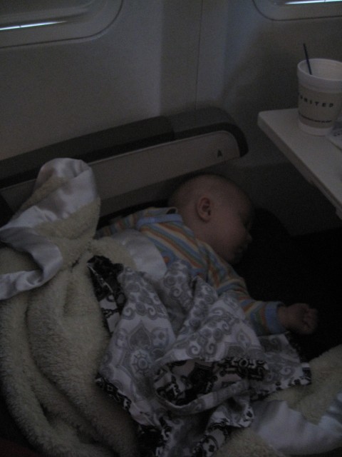 Connor's 1st plane ride