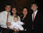 Collin with Parents and Godparents