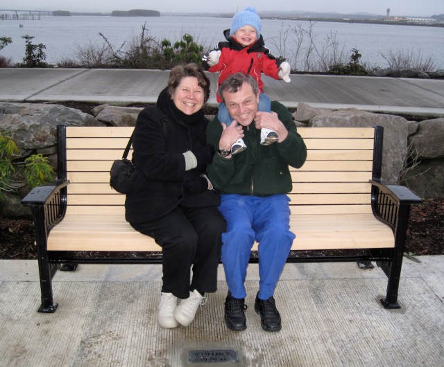 Can you believe this bench in Vancouver was yet another gift!?