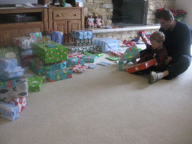 After breakfast I started opening my presents!