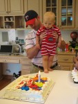 My cake is on fire Uncle Adam!