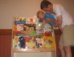 Thanks for the new bookcase Great Grandma and Grandpa!