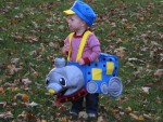 I was Thomas the Train for Halloween!