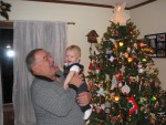 With Grandpa Denny on Christmas at the Kliemchens