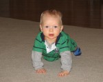 Collin's first day of crawling