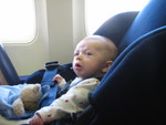 Collin's first plane trip