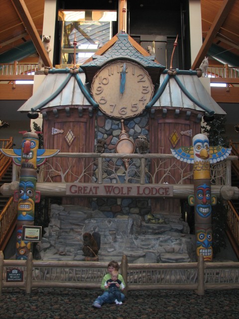 At Great Wolf Lodge with Ally