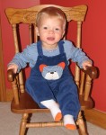 Collin in his rocking chair
